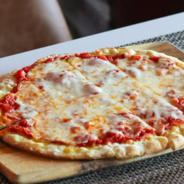 Cheese flatbread.