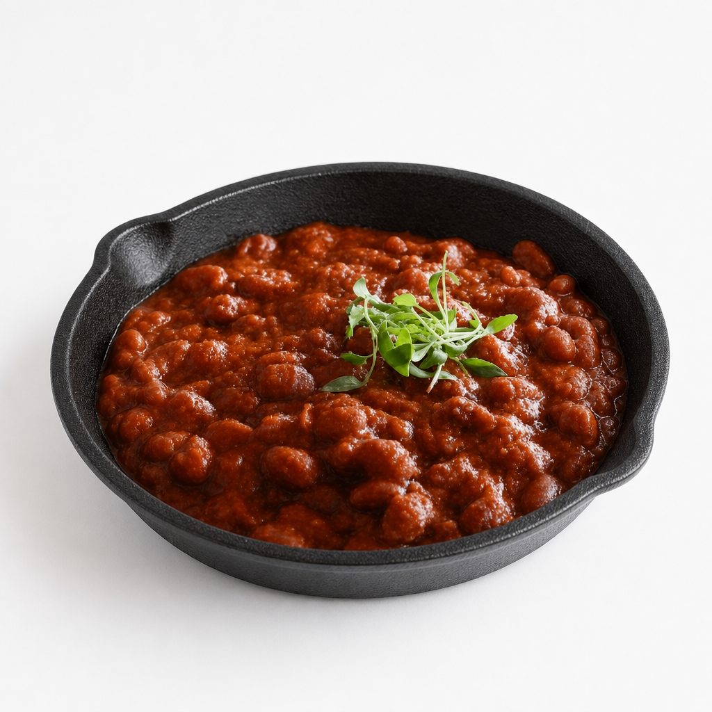 BBQ-braised beans.