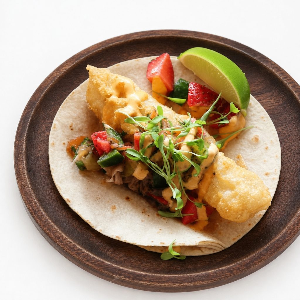 Fried fish tacos.