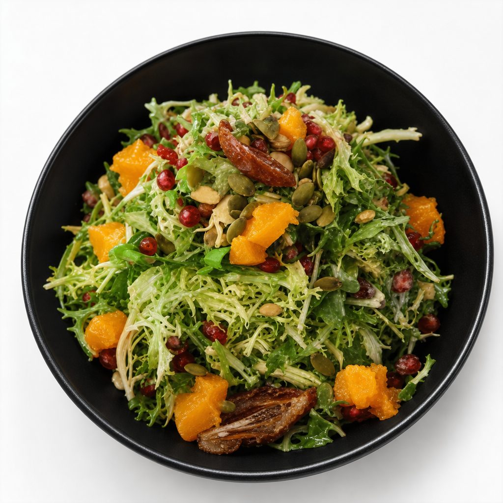 Frisse & arugula salad large.