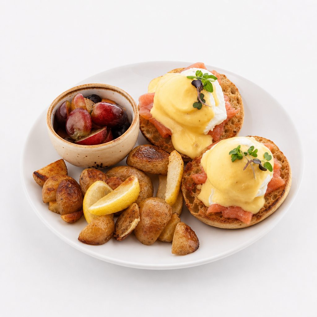 Poached eggs.